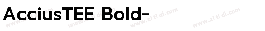 AcciusTEE Bold字体转换
